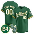 Custom Oakland Athletics Green CONTON Jersey - Personalized