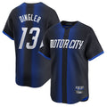 Detroit Tigers #13 Dillon Dingler Player Navy CONTON City Connect Home Limited Stitched Jerseys