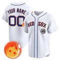 Custom Boston Red Sox x Dragon Ball White CONTON Vapor Premier Limited Jersey - All Stitched