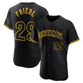 Cincinnati Reds #29 TJ Friedl Player Black CONTON Snake Skin City Limited Elite Home Stitched Jerseys