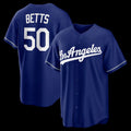 Los Angeles Dodgers #50 Mookie Betts Royal CONTON Alternate Replica Jersey