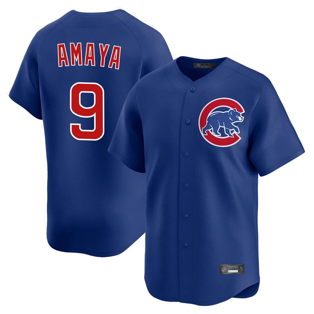 Chicago Cubs #9 Miguel Amaya Player Royal CONTON Limited Home Stitched Jerseys