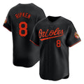 Baltimore Orioles #8 Cal Ripken Player Black CONTON Limited Home Game Stitched Jerseys