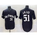 San Francisco Giants #51 Jung Hoo Lee Black CONTON 'Gothic Fog Edition' Vapor Premier Limited Stitched Jersey