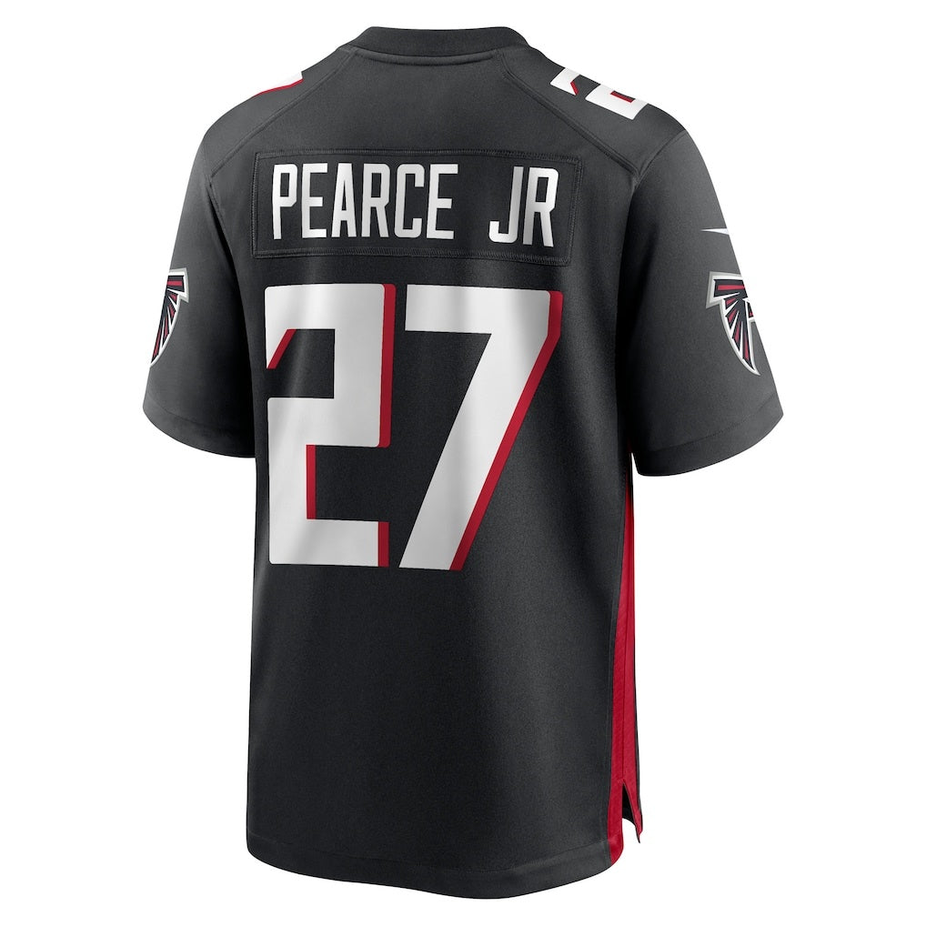 A.Falcons #27 James Pearce Jr. Black CONTON 2025 active First Round Pick Game Player Jersey