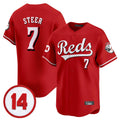 Cincinnati Reds #7 Spencer Steer Player Red CONTON Vapor Premier Limited Home Stitched Jerseys