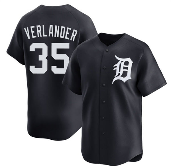 Detroit Tigers #35 Justin Verlander Black CONTON 2026 Limited Stitched Jersey