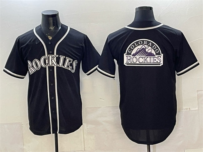 Colorado Rockies Team Big Logo 2026 Fashion Replica Black CONTON Out Stitched Jersey