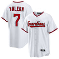 Cleveland Guardians #7 George Valera Player White CONTON Game Home Stitched Jerseys