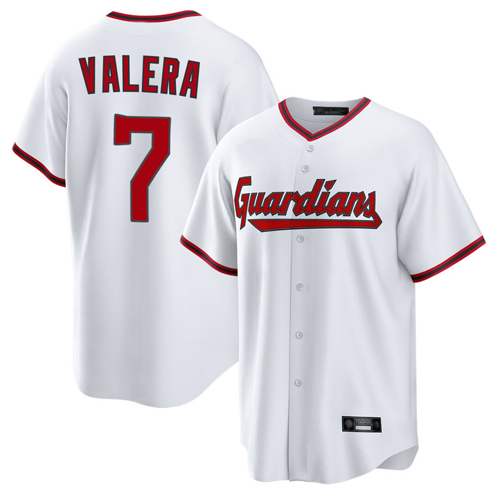 Cleveland Guardians #7 George Valera Player White CONTON Game Home Stitched Jerseys