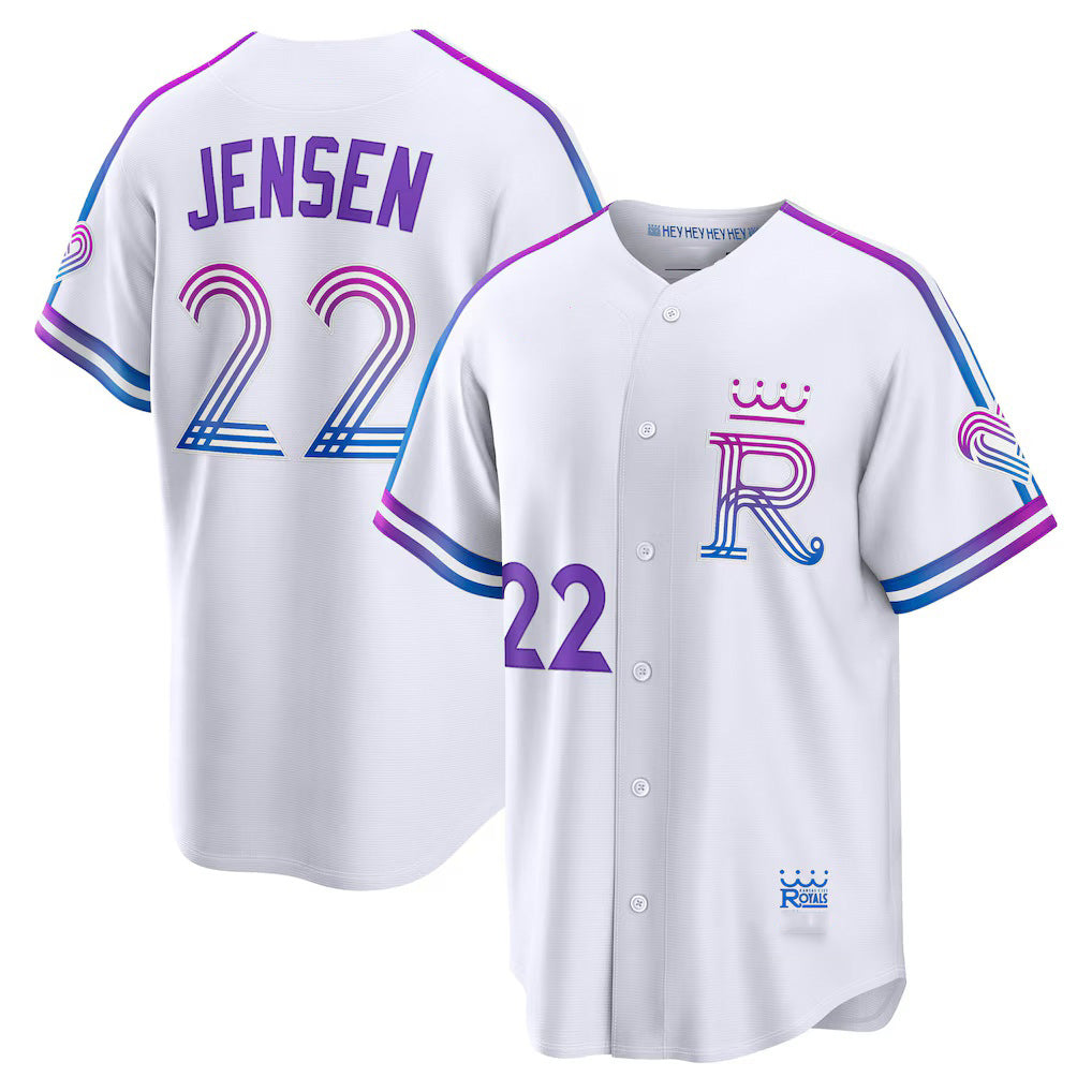 Kansas City Royals #22 Carter Jensen White CONTON 2026 City Connect Stadium Jersey