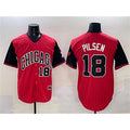 Chicago White Sox #18 Pilsen Red Black CONTON 2025 City Connect Limited Stitched Jersey