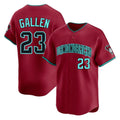 Arizona Diamondbacks #23 Zac Gallen Player Red CONTON Limited Home Game Stitched Jerseys