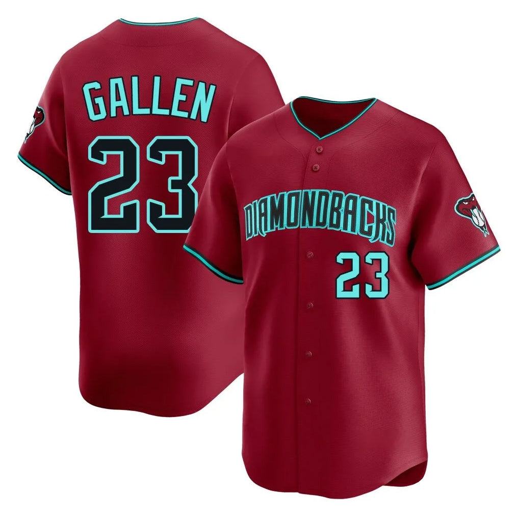 Arizona Diamondbacks #23 Zac Gallen Player Red CONTON Limited Home Game Stitched Jerseys