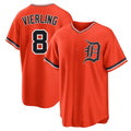 Detroit Tigers #8 Matt Vierling Player Orange CONTON Home Game Stitched Jerseys