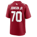 A.Cardinals #70 Paris Johnson Jr. Cardinal CONTON Game Jersey