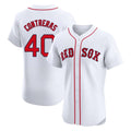 Boston Red Sox #40 Willson Contreras Player White CONTON Limited Elite Home Game Stitched Jerseys1