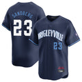 Chicago Cubs #23 Ryne Sandberg Player Navy CONTON City Connect Limited Home Stitched Jerseys