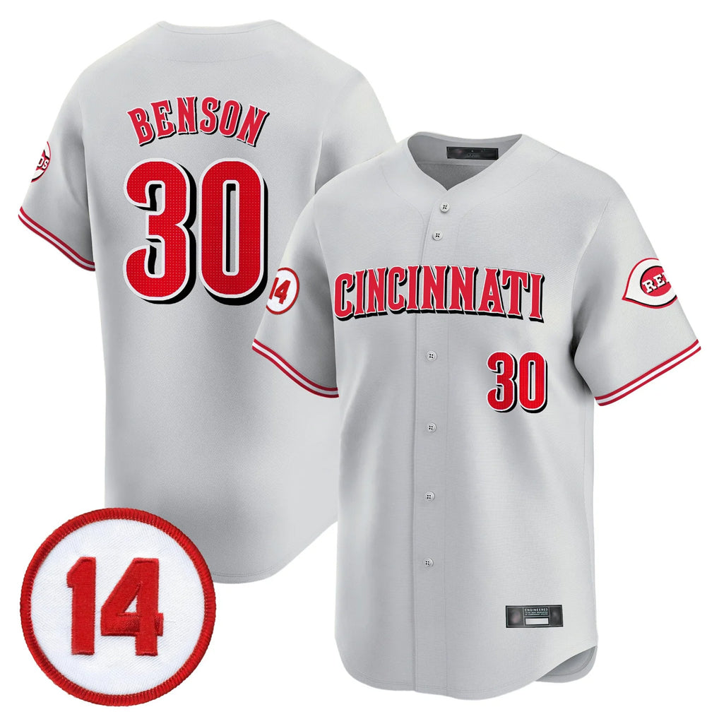 Cincinnati Reds #30 Ken Griffey Player Gray CONTON Vapor Premier Limited Home Stitched Jerseys