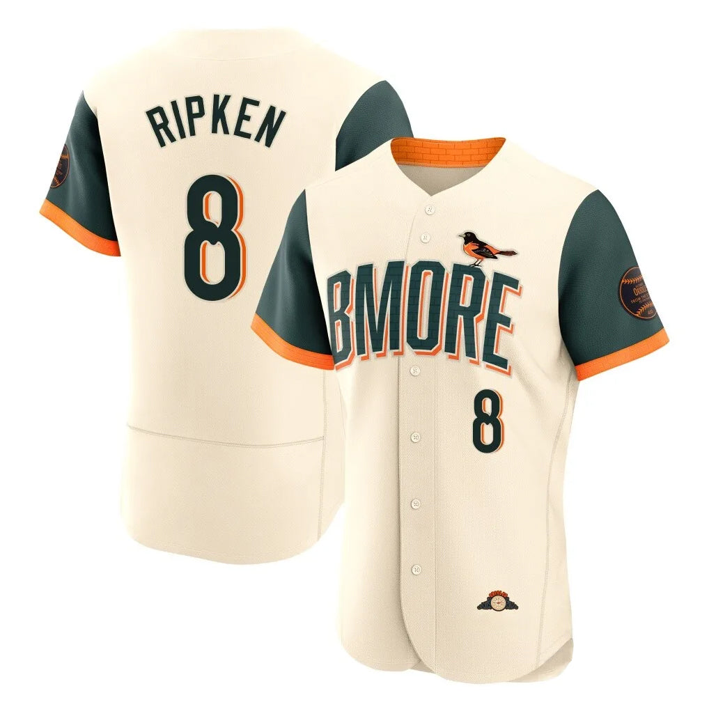Baltimore Orioles #8 Cal Ripken Player Cream CONTON 2026 City Connect Limited Elite Home Game Stitched Jerseys
