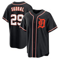 Detroit Tigers #29 Tarik Skubal Black CONTON Out Stitched Jersey