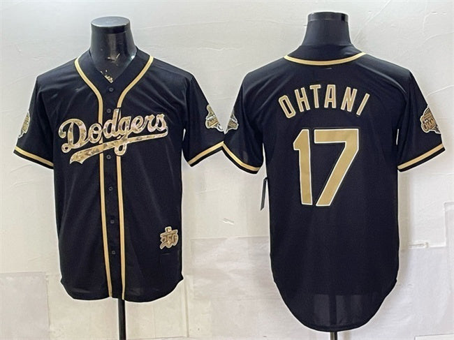 Los Angeles Dodgers #17 Shohei Ohtani Black CONTON 2026 Armed Forces Day Stitched Jersey