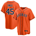 Houston Astros #45 Tatsuya Imai Player Orange CONTON Home Game Stitched Jerseys