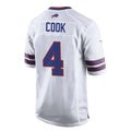 B.Bills #4 James Cook White CONTON Team Game Jersey