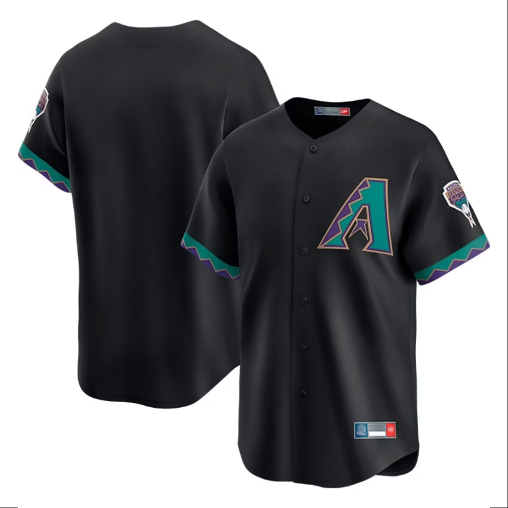 Arizona Diamondbacks Black CONTON Throwback Cooperstown Limited Home Blank Player Stitched Jerseys