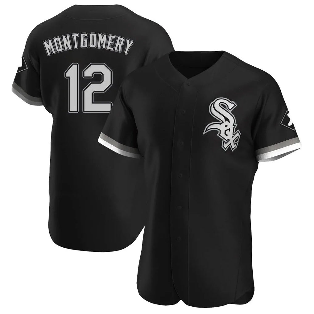 Chicago White Sox #12 Colson Montgomery Player Black CONTON Limited Elite Home Stitched Jerseys