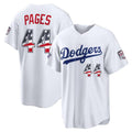 Los Angeles Dodgers #44 Andy Pages 2026 All-Star Edition Stars & Stripes White CONTON Stadium Jersey