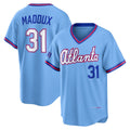 Atlanta Braves #31 Greg Maddux Powder Blue CONTON 2026 City Connect Stadium Jersey