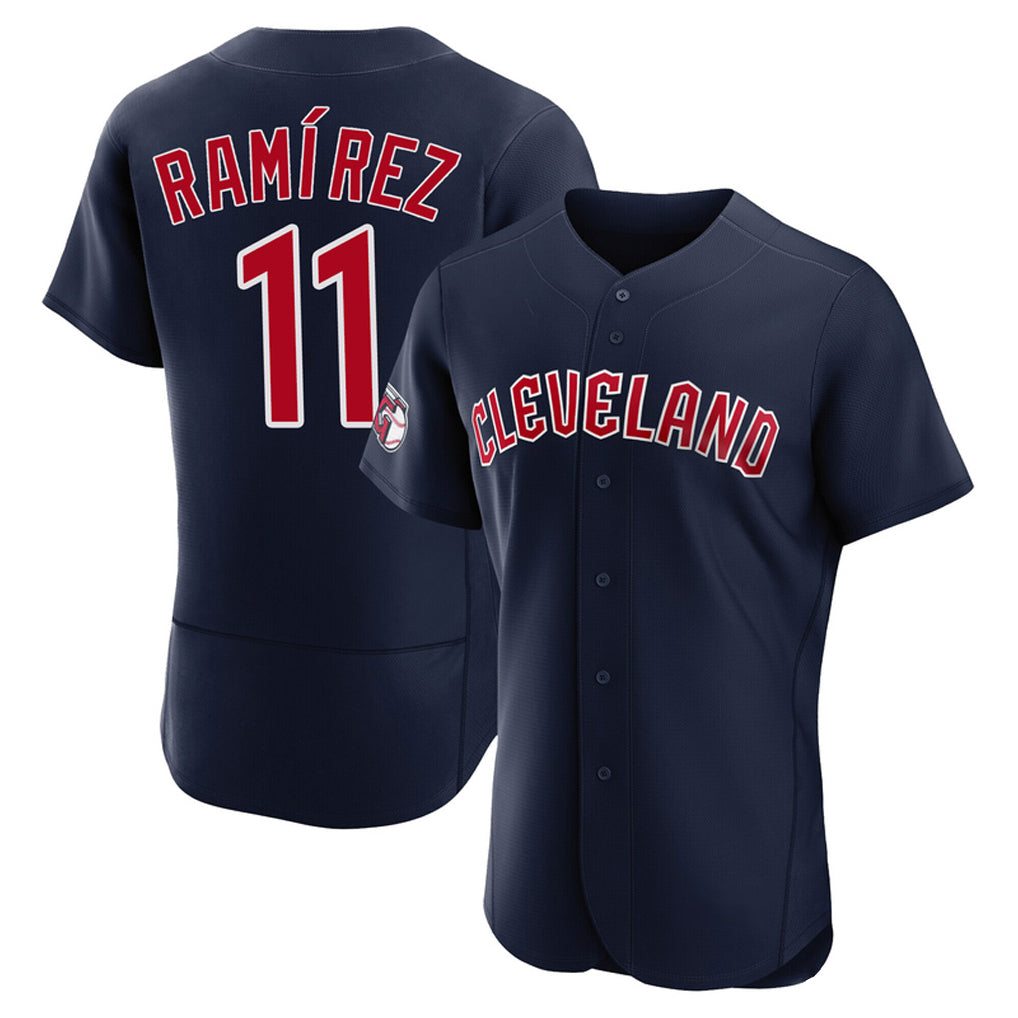 Cleveland Guardians #11 Jose Ramirez Player Navy CONTON Limited Elite Home Stitched Jerseys