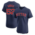 Boston Red Sox #52 Wilyer Abreu Player Navy CONTON Limited Elite Home Game Stitched Jerseys1