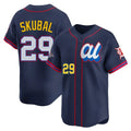 Detroit Tigers #29 Tarik Skubal Player Navy CONTON Limited American League All-Star Edition Stitched Jerseys
