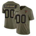 Custom A.Cardinals Active Player Olive CONTON 2025 F.U.S.E. Salute to Service Limited Stitched Jersey