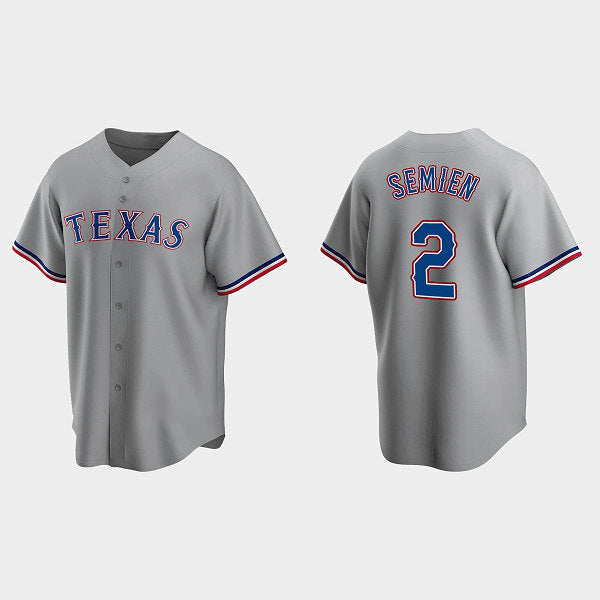 Texas Rangers #2 Marcus Semien Gray CONTON Cool Base Stitched Jersey