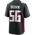 A.Falcons #56 Keith Brooking Black CONTON Game Retired Player Jersey